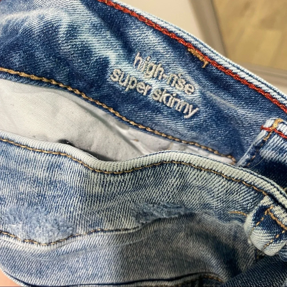 Women's Blue Skinny Jeans - Picture 2 of 3